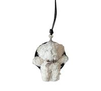 MZRAN Colgante de oso, cartera de oso de peluche, accesorio de cadena larga, elegante bolso de oso, collar de peluche, colgante para mejorar tu aspecto, 10x6cm, algodón de polipropileno