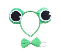 MZRAN Conjunto de disfraz de escenario de felpa con orejas de anime, diadema, cola, pajarita para niños, cosplay, bailes de máscaras, suministros de fiesta