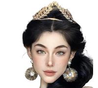MZRAN Corona de princesa de aleación con diamantes de imitación, ligera y práctica, para niños y adultos