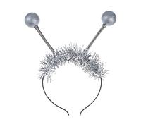 MZRAN Diadema alienígena iluminada para niños con divertidas bolas de primavera, accesorio divertido para entusiastas de fiestas y adultos