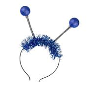 MZRAN Diadema alienígena iluminada para niños con divertidas bolas de primavera, accesorio divertido para entusiastas de fiestas y adultos