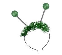 MZRAN Diadema alienígena iluminada para niños con divertidas bolas de primavera, accesorio divertido para entusiastas de fiestas y adultos
