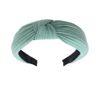 MZRAN Diadema ancha anudada para mujeres y niñas, diseño simple, diadema trenzada de calavera alta para uso diario