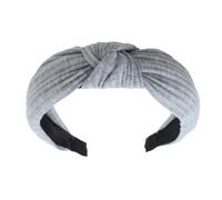 MZRAN Diadema ancha anudada para mujeres y niñas, diseño simple, diadema trenzada de calavera alta para uso diario