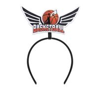 MZRAN Diadema antideslizante con temática de baloncesto, accesorio para la cabeza de animadora, espectáculo de escenario, accesorio para niños y adultos, eventos escolares