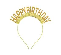 MZRAN Diadema brillante para fiesta de cumpleaños con purpurina, popular corona para niños y adultos, accesorios para la cabeza