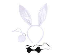 MZRAN Diadema con forma de felpa para cosplay, pajarita y cola, disfraz divertido para niños, suministros de carnaval para carnaval