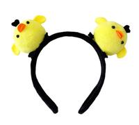 MZRAN Diadema de dibujos animados de pollo en 3D, diadema de felpa para mujeres, para lavar la cara, para adultos, niños, reuniones familiares, fiestas