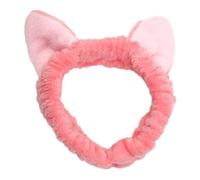 MZRAN Diadema de felpa con orejas de gato para mujeres y niñas, máscara de lavado facial, diadema para festivales de música, tocados, fiestas, reuniones