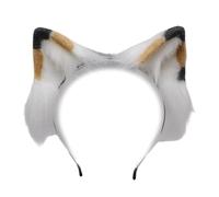 MZRAN Diadema de felpa para el pelo de gatos con banda ajustable, a la moda, disfraz para cosplay y entusiastas de las fiestas
