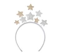MZRAN Diadema de lentejuelas con forma de estrella de cinco puntas para el pelo, ideal como regalo para la familia y los niños