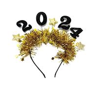 MZRAN Diadema de oropel para adultos, tiaras de corona, decoraciones de Navidad, accesorios para el cabello de Año Nuevo, para niños y adolescentes