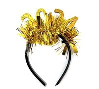 MZRAN Diadema de oropel para el Año Nuevo 2024, tocado, corona, tiaras, accesorio para el cabello, recuerdo de fiesta para conciertos