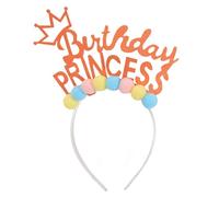 MZRAN Diadema de princesa de feliz cumpleaños para adultos y niños, corona de fiesta de cumpleaños, tocado decorativo para sesión de fotos