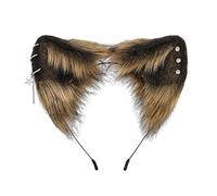 MZRAN Diadema unisex para estudiantes étnicos para tomar fotos con orejas tachonadas, decoración de orejas, diademas de dibujos animados para cosplay