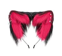 MZRAN Diadema unisex para estudiantes étnicos para tomar fotos con orejas tachonadas, decoración de orejas, diademas de dibujos animados para cosplay