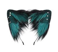 MZRAN Diadema unisex para estudiantes étnicos para tomar fotos con orejas tachonadas, decoración de orejas, diademas de dibujos animados para cosplay