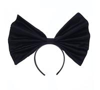 MZRAN Diademas de satén con lazo grande, diadema para Halloween, Navidad, elegante, accesorios para fotos, baile, fiesta, escenario, espectáculo, regalo