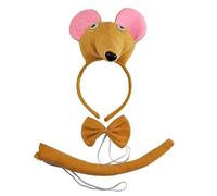 MZRAN Disfraz de fiesta de cosplay, tocado 3D, pajarita para adultos, accesorios de fiesta, accesorios de fiesta para niños, ropa de escenario