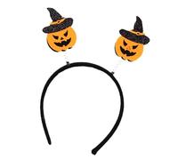 MZRAN Divertida diadema de calabaza ligera con diseño temático de poliéster, accesorio para el pelo para eventos de Halloween, disfraz de poliéster