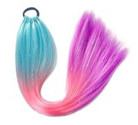 MZRAN Dreadlock - Cola de caballo con 9 hebras trenzas coloridas de fibras de alta temperatura para los entusiastas de la moda