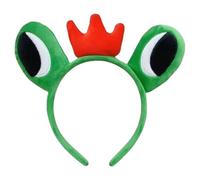 MZRAN Elegante aro de pelo de ranas de anime llamativo, tocado colorido para escenario, Halloween, cosplay, juego de rol