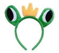 MZRAN Elegante aro de pelo de ranas de anime llamativo, tocado colorido para escenario, Halloween, cosplay, juego de rol
