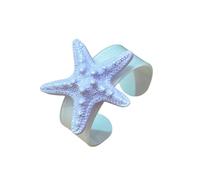 MZRAN Elegante brazalete de estrella de mar con diseños de corriente oceánica para vacaciones y salidas informales, accesorio de vacaciones, talla única, como se describe