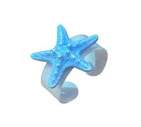 MZRAN Elegante brazalete de estrella de mar con diseños de corriente oceánica para vacaciones y salidas informales, accesorio de vacaciones, talla única, como se describe