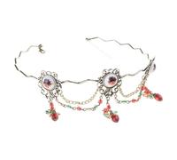MZRAN Elegante collar con colgante de lágrima, accesorio portátil, decoración para fiestas, suministros y atuendos casuales para uso diario