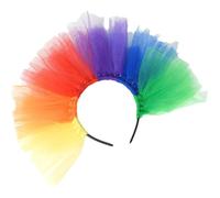 MZRAN Elegante diadema de malla cómoda para disfraz, accesorios para el cabello, mejora el ambiente de fiesta, se adapta a varios tamaños de cabeza