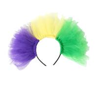 MZRAN Elegante diadema de malla cómoda para disfraz, accesorios para el cabello, mejora el ambiente de fiesta, se adapta a varios tamaños de cabeza