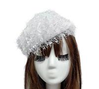 MZRAN Elegante diadema de media gorra para fiestas, accesorio para el pelo, accesorio de disfraz para adultos, festival, accesorio para el cabello para mujeres