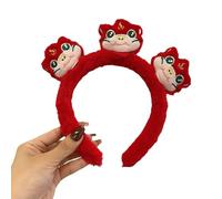 MZRAN Elegante diadema de serpiente de felpa para eventos del año de serpiente china, añade personalidad para adultos y niños, tocado de vacaciones de temporada