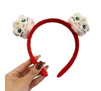 MZRAN Elegante diadema de serpiente de felpa para eventos del año de serpiente china, añade personalidad para adultos y niños, tocado de vacaciones de temporada