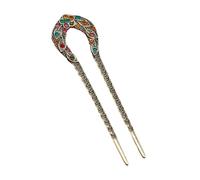 MZRAN Elegante palillo de filigrana de cristal Buyao para niñas, horquilla china antigua tradicional Hanbiuk decorativa para cosplay