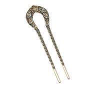 MZRAN Elegante palillo de filigrana de cristal Buyao para niñas, horquilla china antigua tradicional Hanbiuk decorativa para cosplay