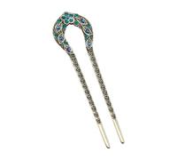 MZRAN Elegante palillo de filigrana de cristal Buyao para niñas, horquilla china antigua tradicional Hanbiuk decorativa para cosplay