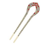 MZRAN Elegante palillo de filigrana de cristal Buyao para niñas, horquilla china antigua tradicional Hanbiuk decorativa para cosplay