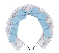 MZRAN Elegantes accesorios para el cabello, diademas de encaje con lazos para el pelo, diadema de sirvienta, cosplay, adecuado para varios peinados y ropa