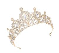 MZRAN Elegantes diademas de fiesta, coronas, aro para el pelo, para cumpleaños, boda, reina, tocado para niñas, espectáculo de escenario