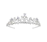 MZRAN Elegantes diademas para el pelo con corona para cumpleaños, boda, reina, tocado para niñas, espectáculos, disfraz de fiesta