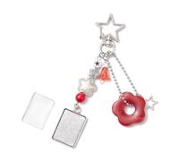 MZRAN Encantador dije de cadena de teléfono con cuentas de estrella y flor para fanáticos de las manualidades y buscadores de estilos