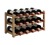 MZRAN Estante organizador de vino de madera de 2/3/4 niveles, soporte de exhibición para fiestas en el hogar, soportes de decoración, accesorios de vino