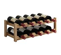 MZRAN Estante organizador de vino de madera de 2/3/4 niveles, soporte de exhibición para fiestas en el hogar, soportes de decoración, accesorios de vino
