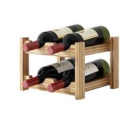 MZRAN Estante organizador de vino de madera de 2/3/4 niveles, soporte de exhibición para fiestas en el hogar, soportes de decoración, accesorios de vino