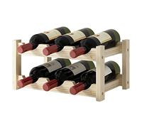 MZRAN Estante organizador de vino de madera de 2/3/4 niveles, soporte de exhibición para fiestas en el hogar, soportes de decoración, accesorios de vino