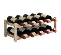 MZRAN Estante organizador de vino de madera de 2/3/4 niveles, soporte de exhibición para fiestas en el hogar, soportes de decoración, accesorios de vino