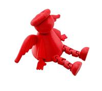 MZRAN Figura articulada de Navidad con articulaciones móviles sentado, adorno de escritorio, figura de ángel para estantes