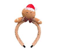 MZRAN Gingerbreads - Diadema cómoda de felpa para el pelo, diadema de celebración de temporada para festivales y reuniones